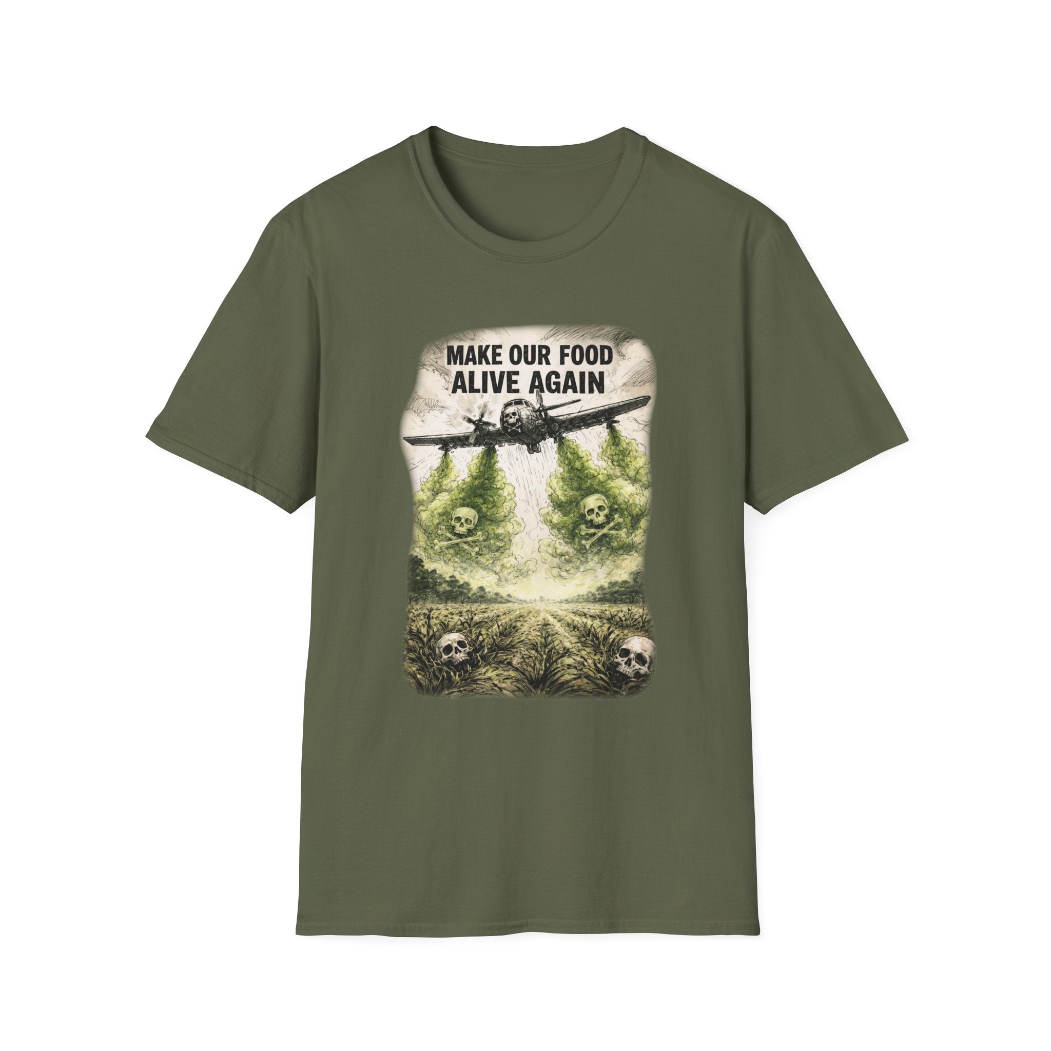 Make our Food Alive Again Graphic T-Shirt | Soft Ring-Spun Cotton Tee
