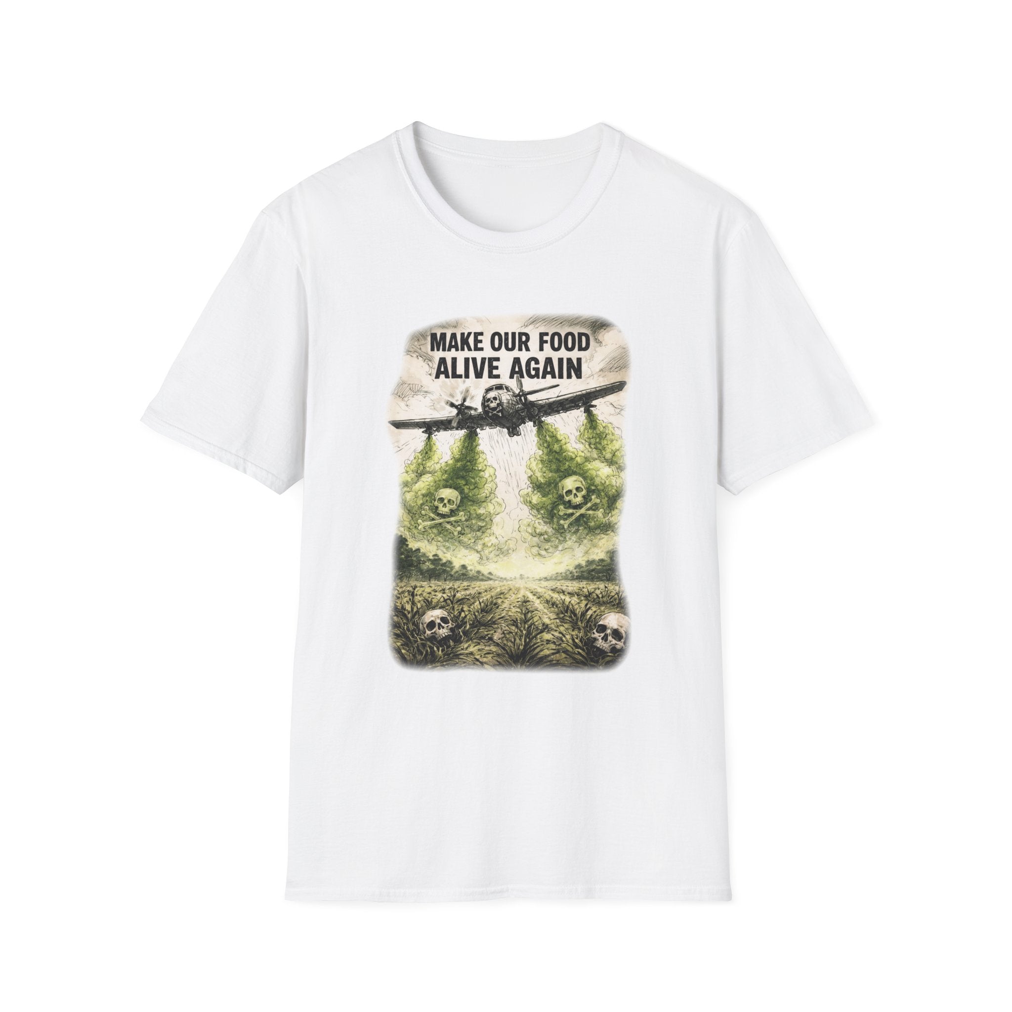 Make our Food Alive Again Graphic T-Shirt | Soft Ring-Spun Cotton Tee