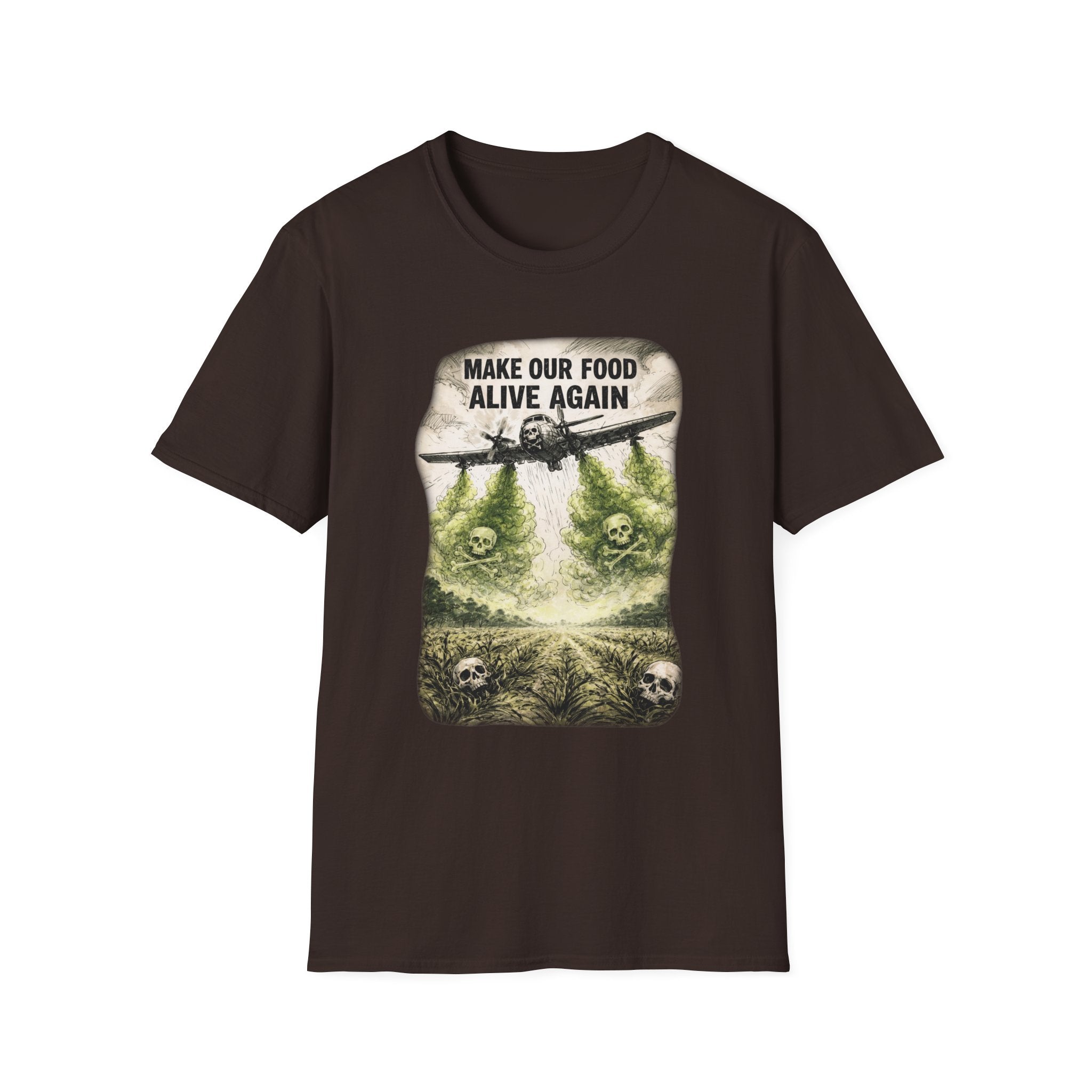 Make our Food Alive Again Graphic T-Shirt | Soft Ring-Spun Cotton Tee