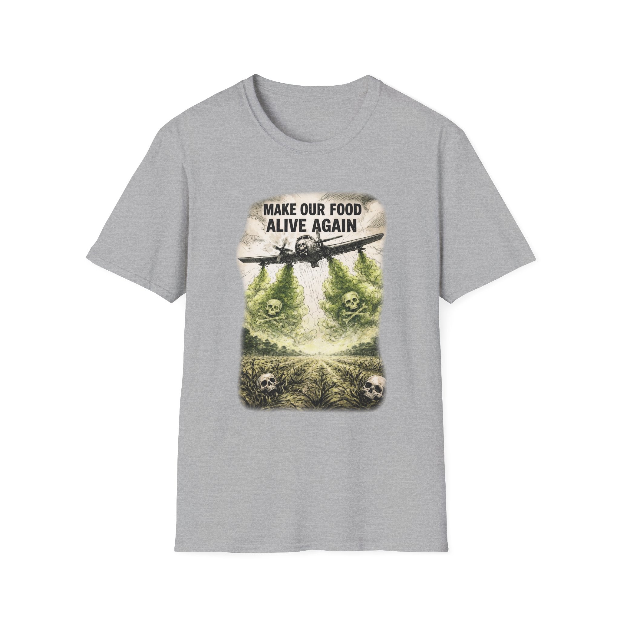 Make our Food Alive Again Graphic T-Shirt | Soft Ring-Spun Cotton Tee