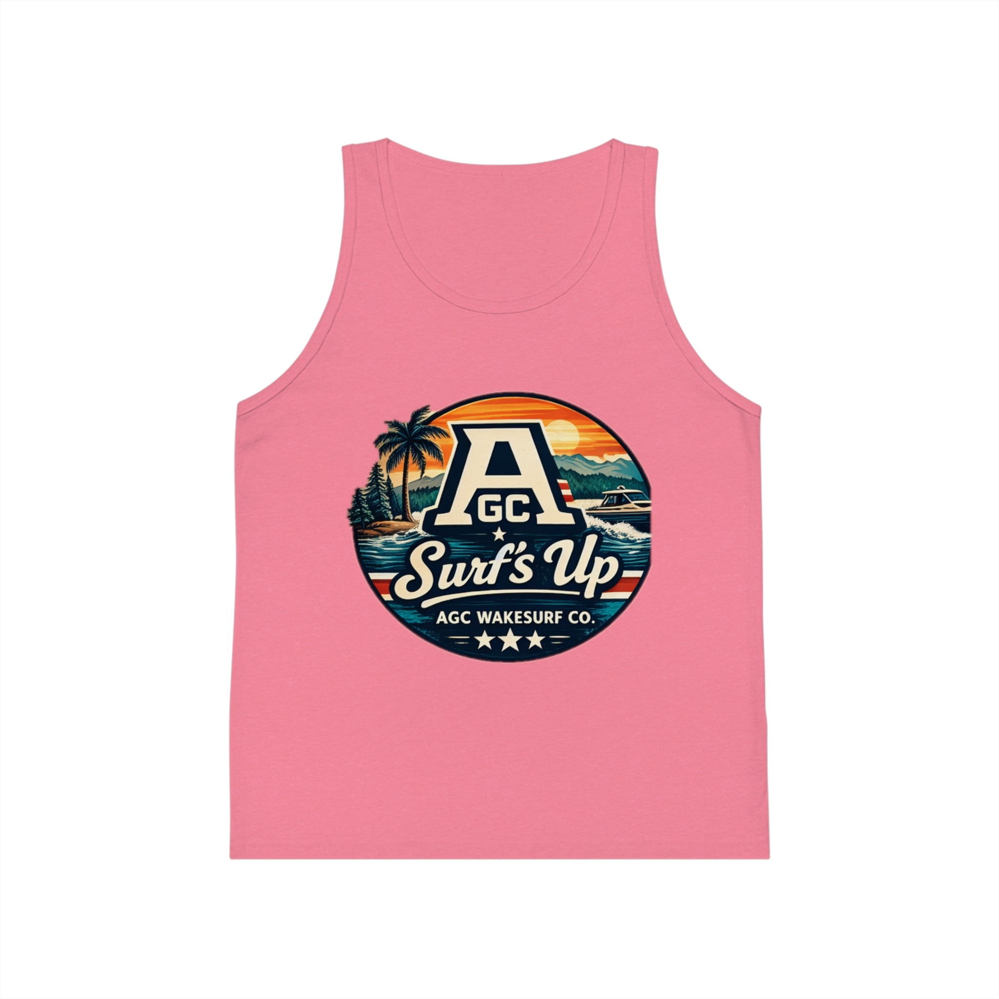 Kids' Surf Tank Top – "Surf's Up" Vintage Beach Graphic