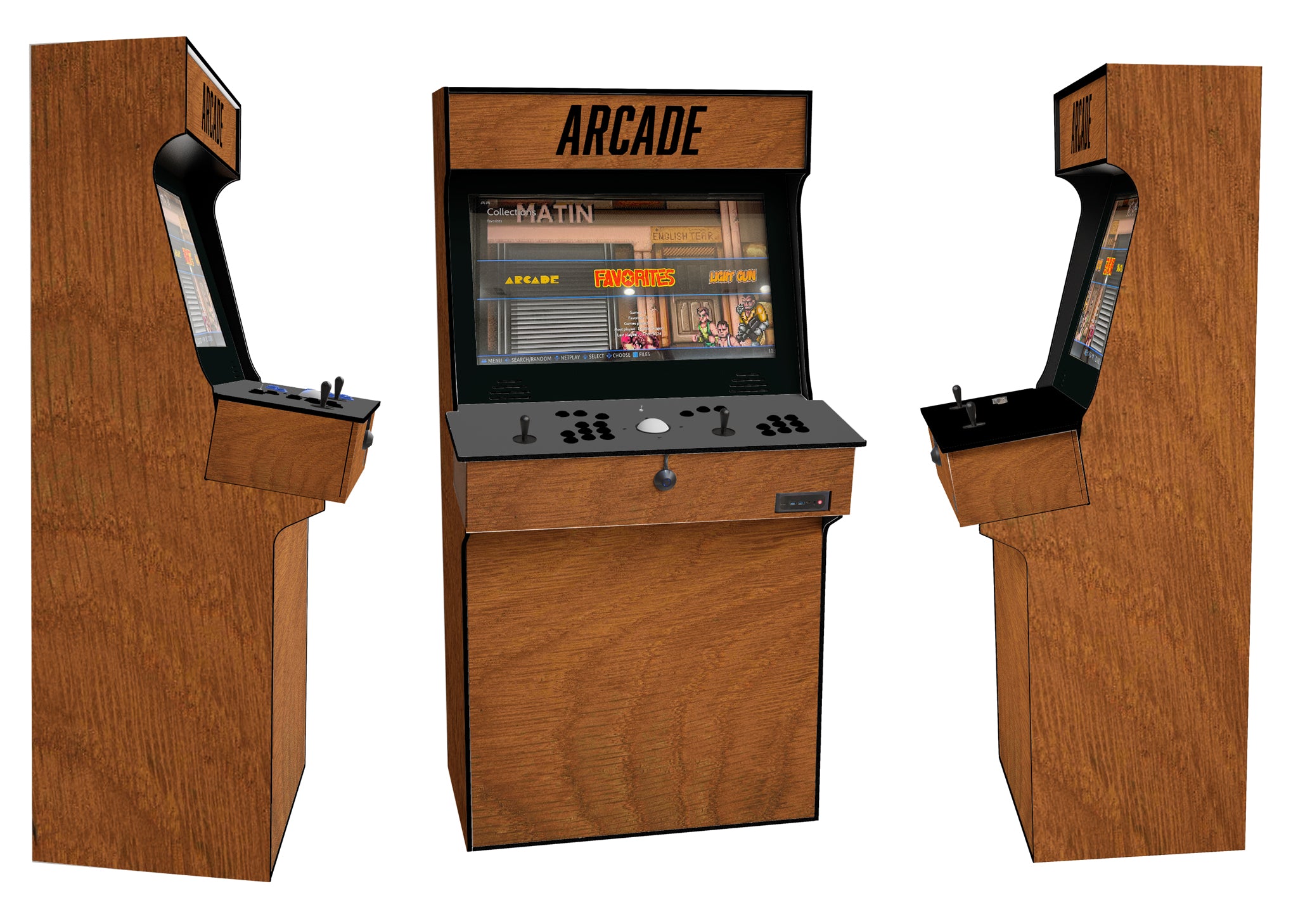 Profile Series Retro Arcade Cabinet | PS4 & Switch Emulator | Made