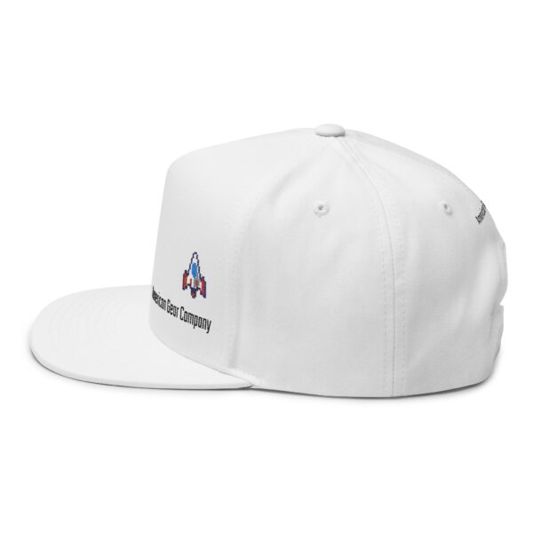 Cap 8-bit Ship Embroidered Flat Bill Cap - Image 7