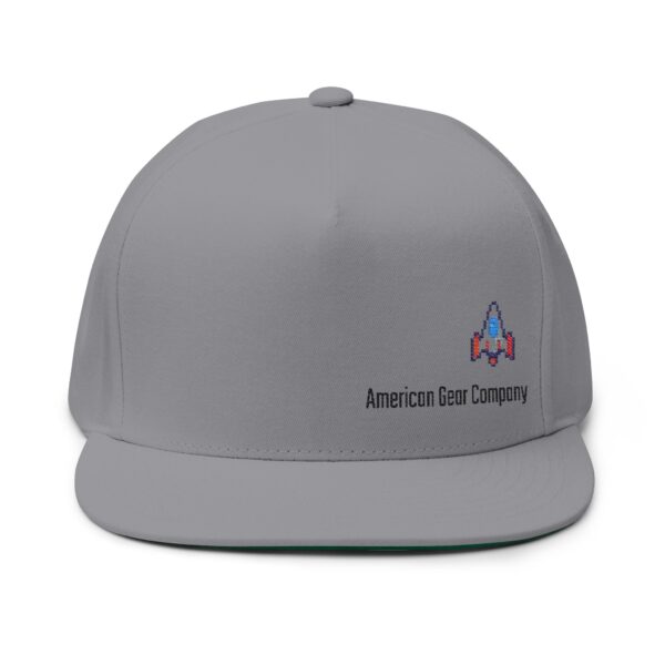 Cap 8-bit Ship Embroidered Flat Bill Cap - Image 9