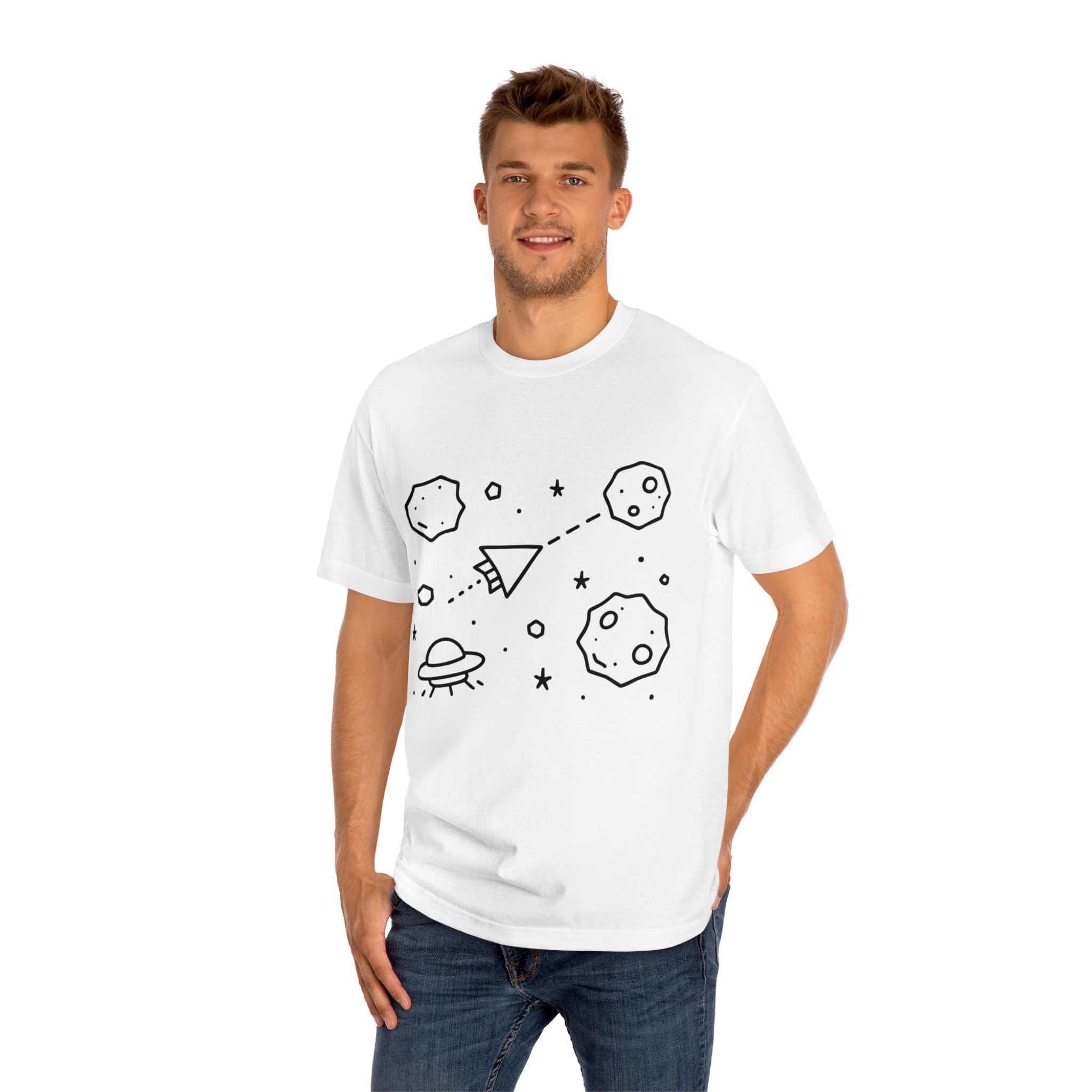 Retro Asteroids T-Shirt – Vintage Arcade Game Tee for Gamers & Nostalgia Fans | Unisex Retro Gaming Shirt - Image 8
