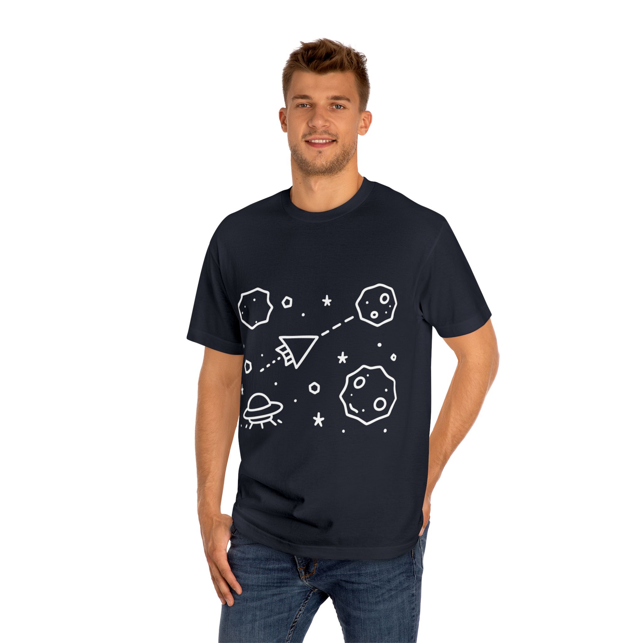Retro Asteroids T-Shirt – Vintage Arcade Game Tee for Gamers & Nostalgia Fans | Unisex Retro Gaming Shirt - Image 4